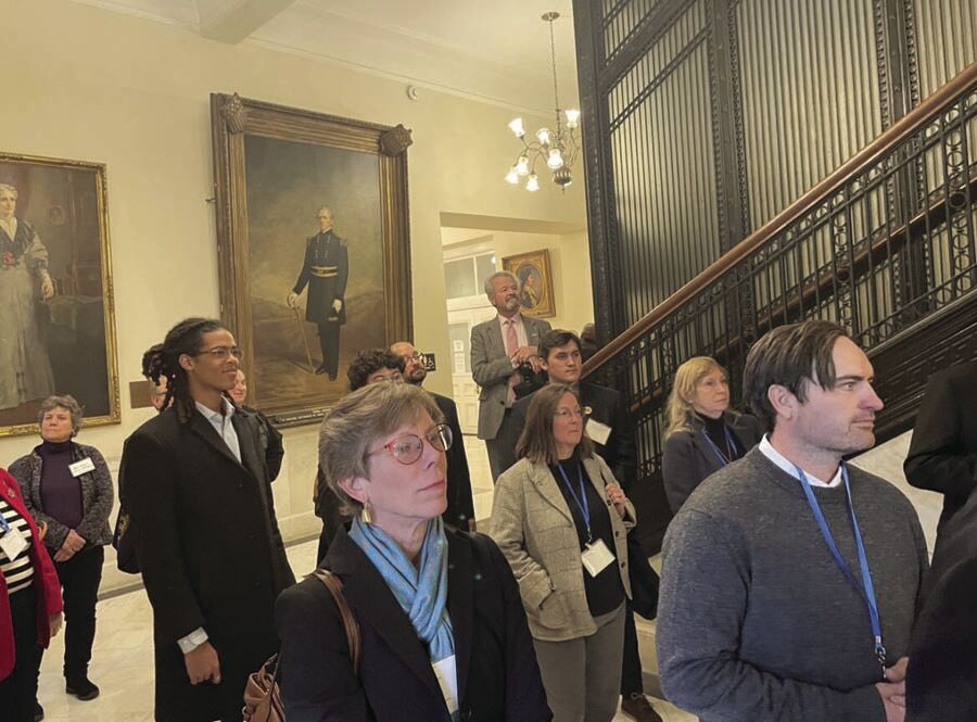 Freshman orientation going on at the State House in Concord